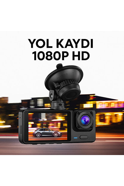 3 Kameralı Araç İçi Kayıt Sistemi